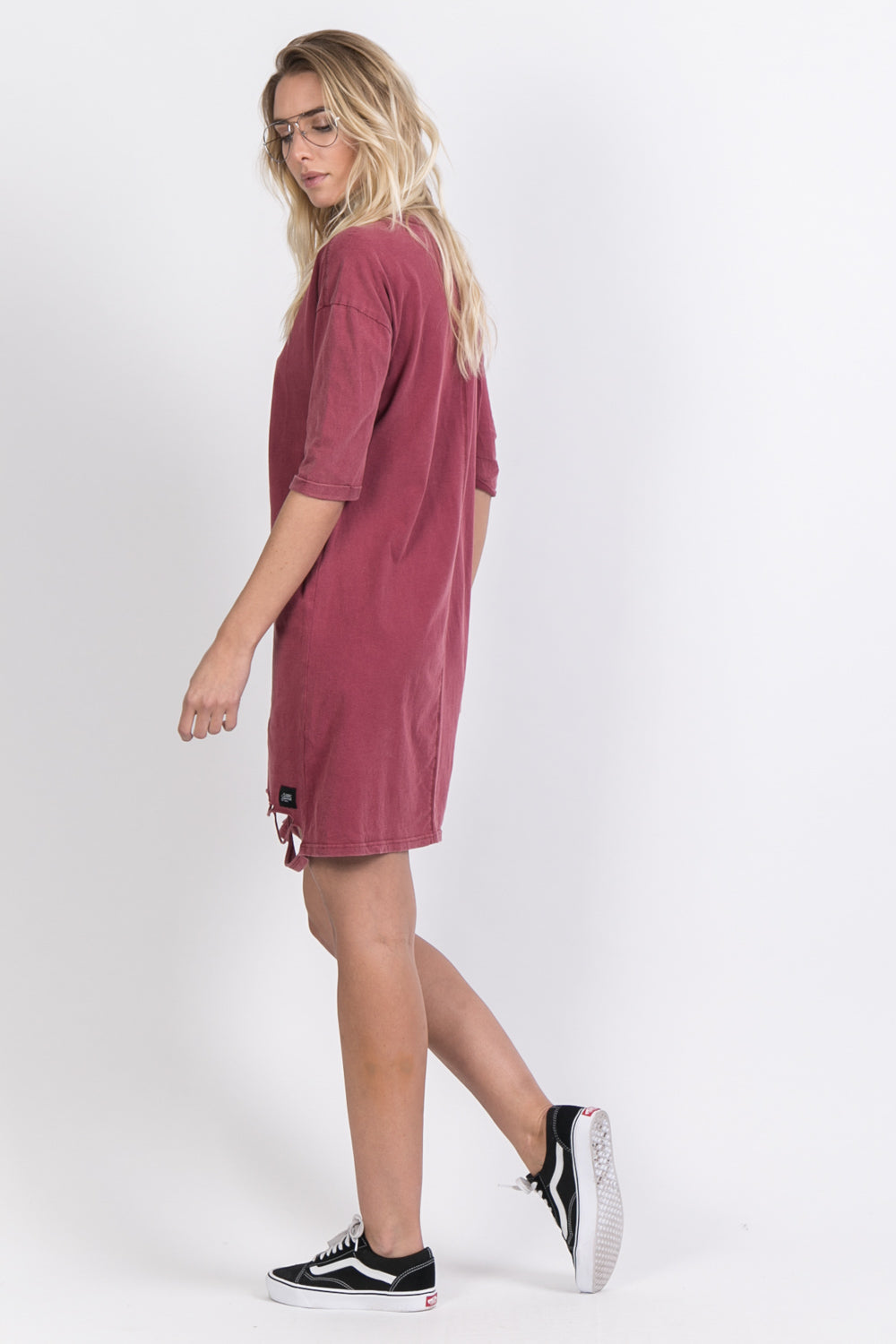 Sixth June - Robe t-shirt destroy bordeaux