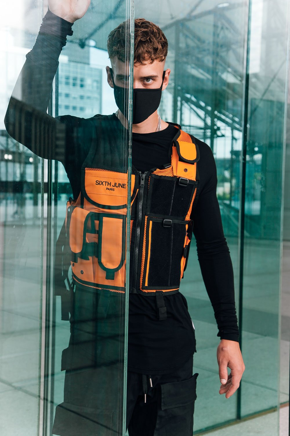 Propaganda Pockets Tactical Jacket Orange