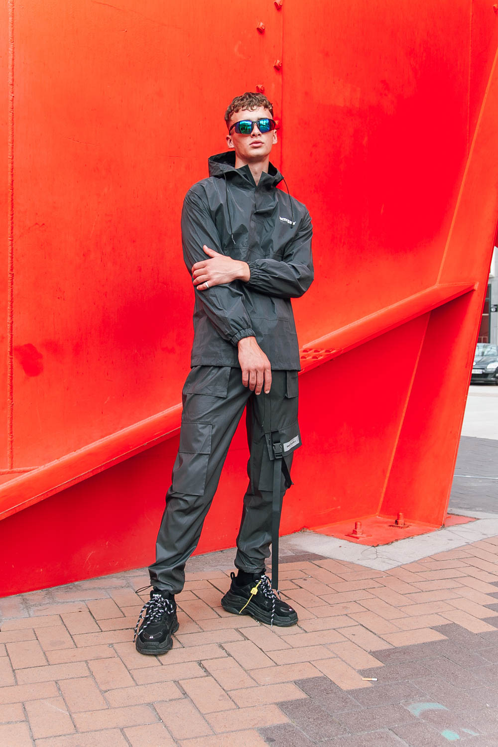 Sixth June - Coupe vent réfléchissant logo noir