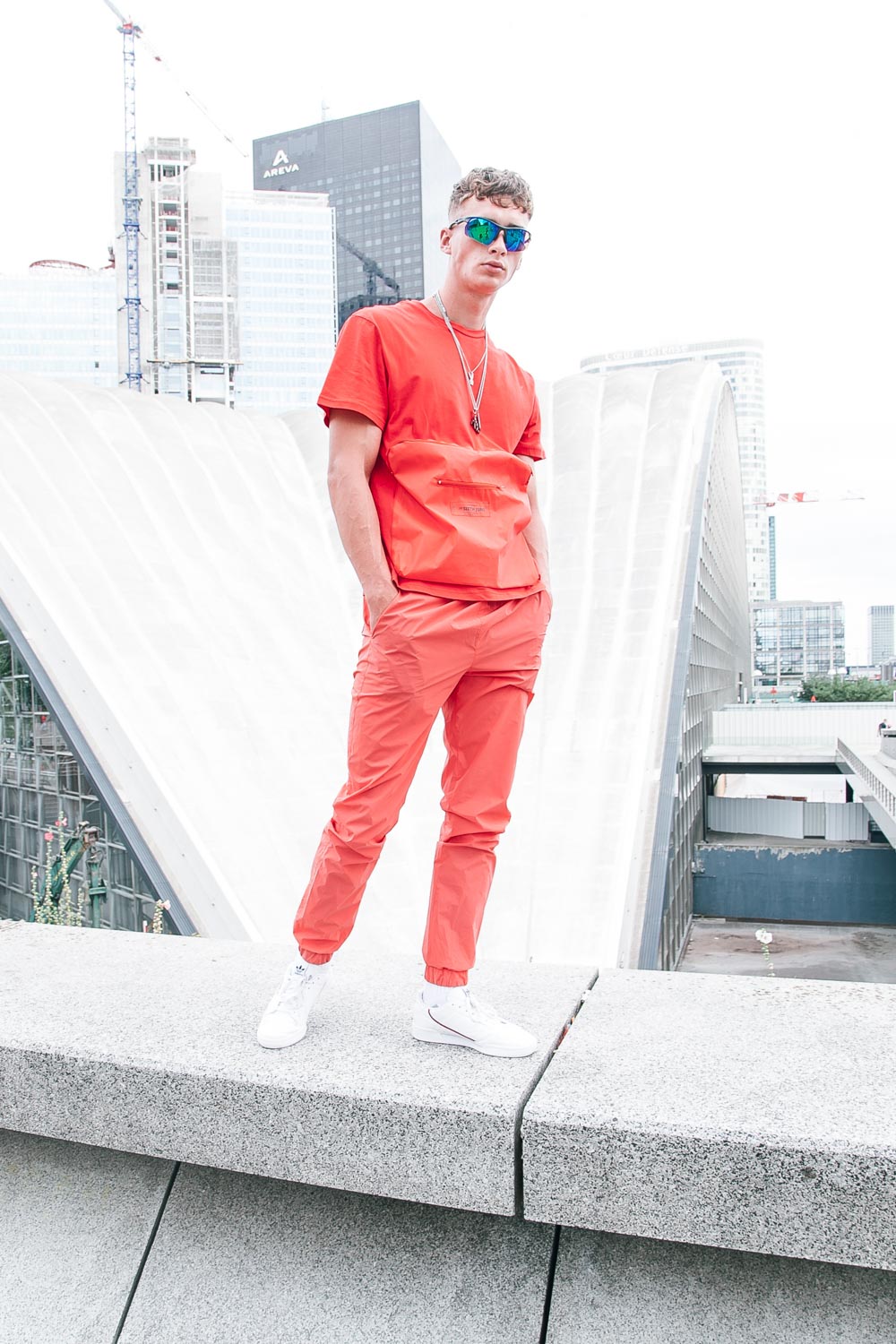 Sixth June - Jogging réfléchissant rouge