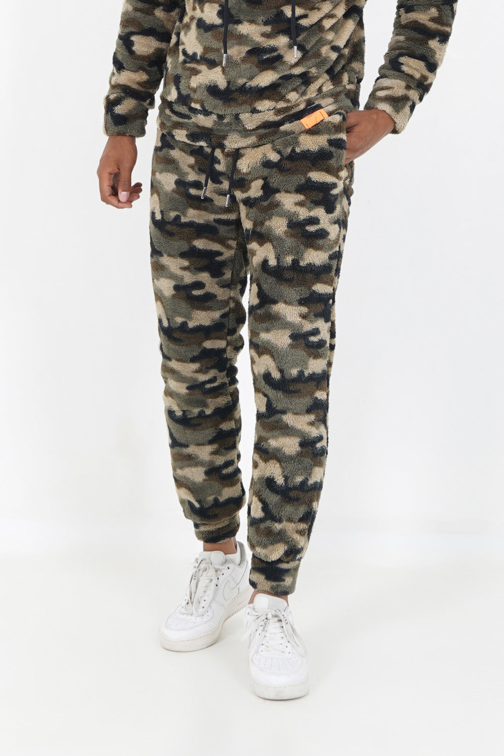 Sixth June - Pantalon camouflage polaire Vert kaki