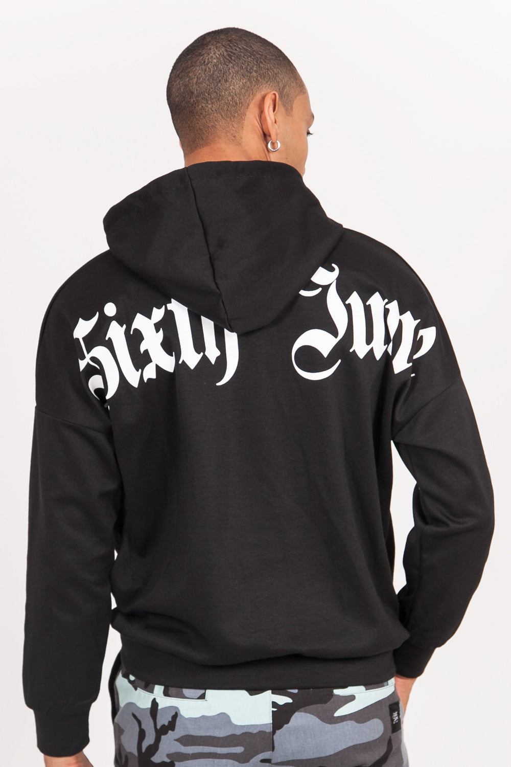 Sixth June - Sweat capuche aluminium gothique noir