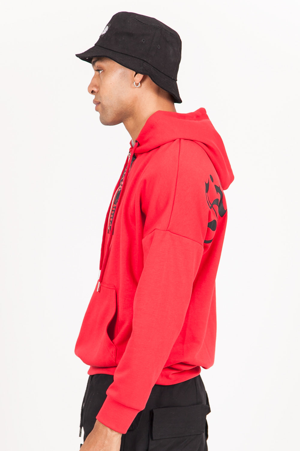 Sixth June - Sweat capuche aluminium gothique rouge