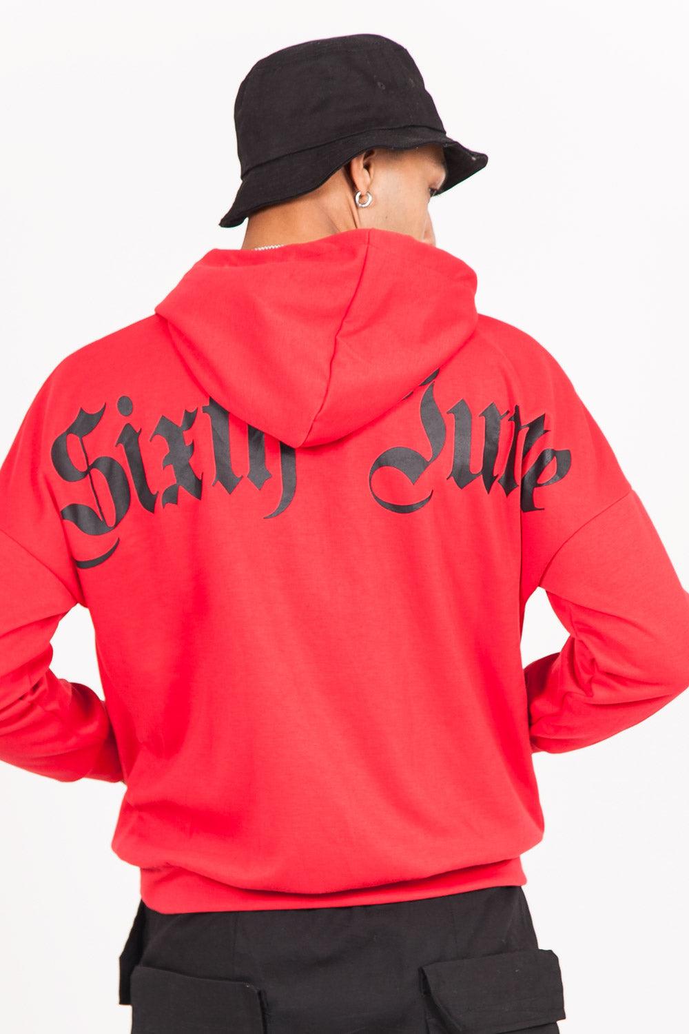 Sixth June - Sweat capuche aluminium gothique rouge