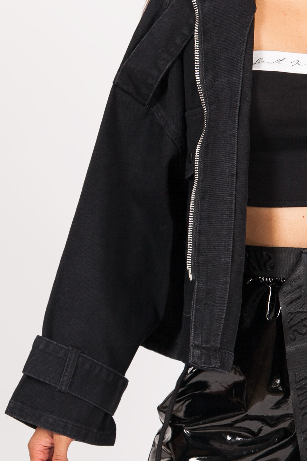 Sixth June - Veste denim cargo noir