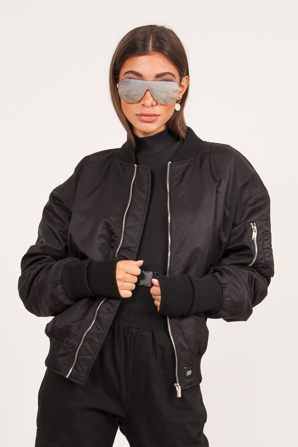 Sixth June - Bomber oversize noir