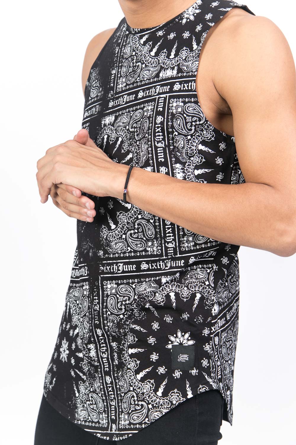 Sixth June - Débardeur bandana noir