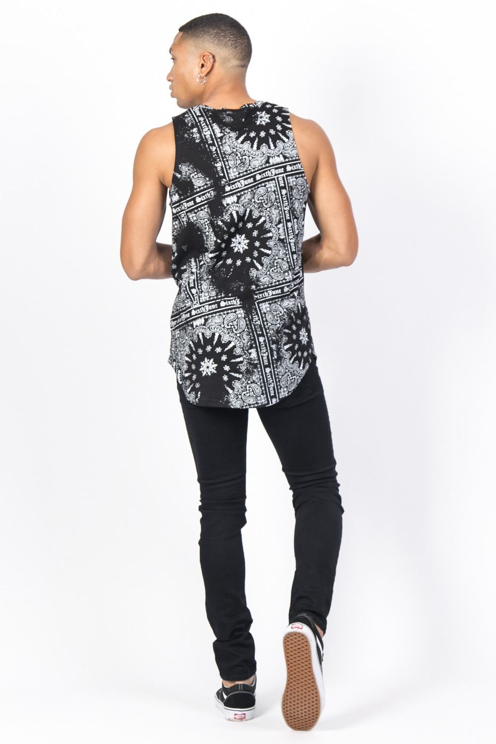 Sixth June - Débardeur bandana noir