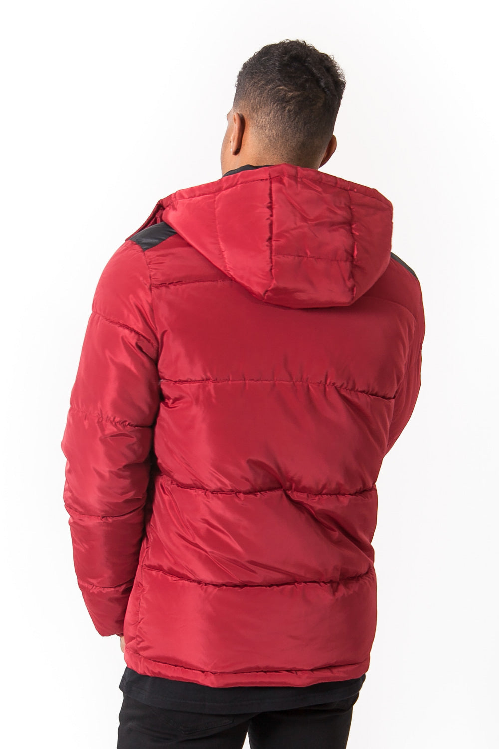 Sixth June - Doudoune bicolore capuche rouge