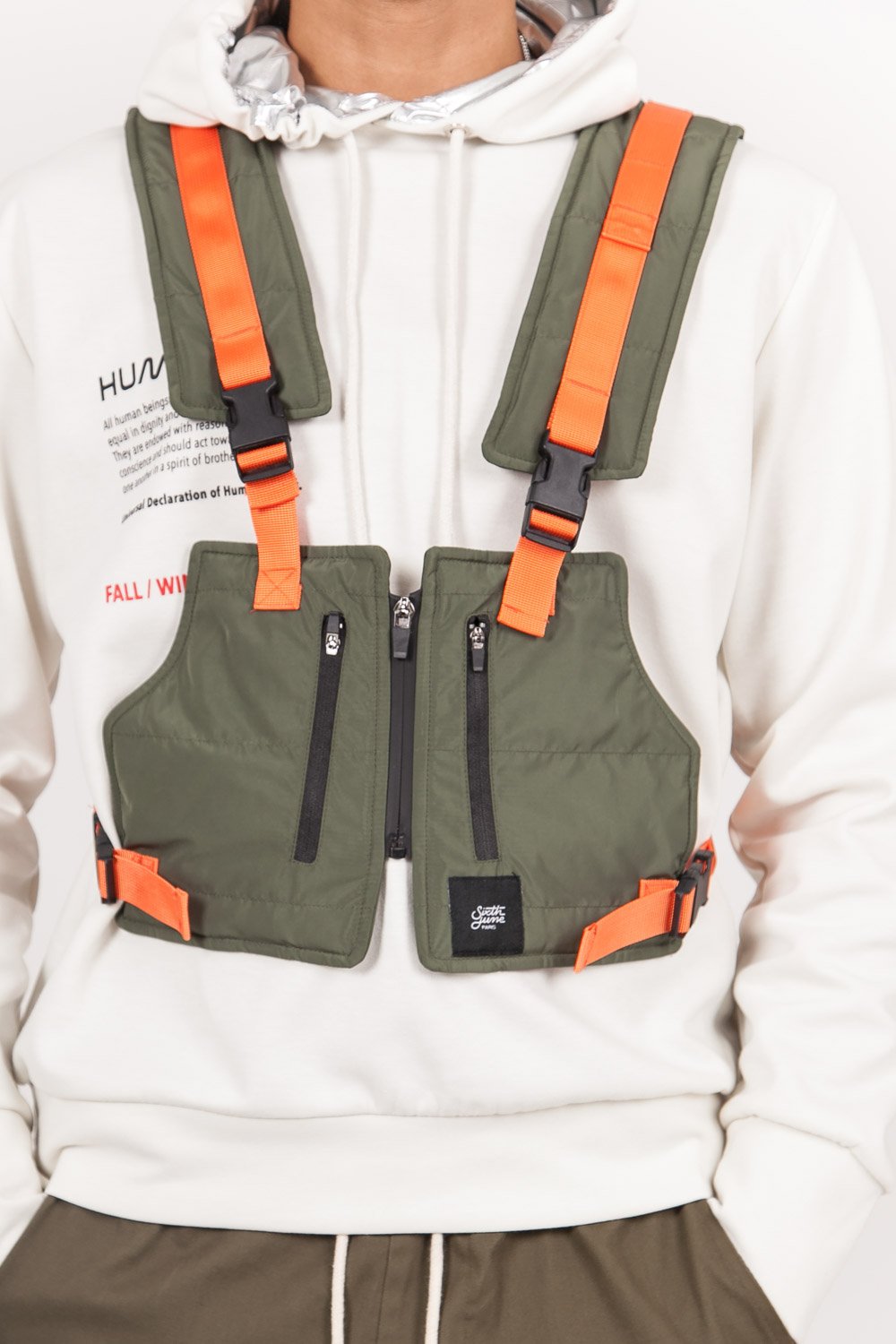 Light Short Tactical Vest Orange
