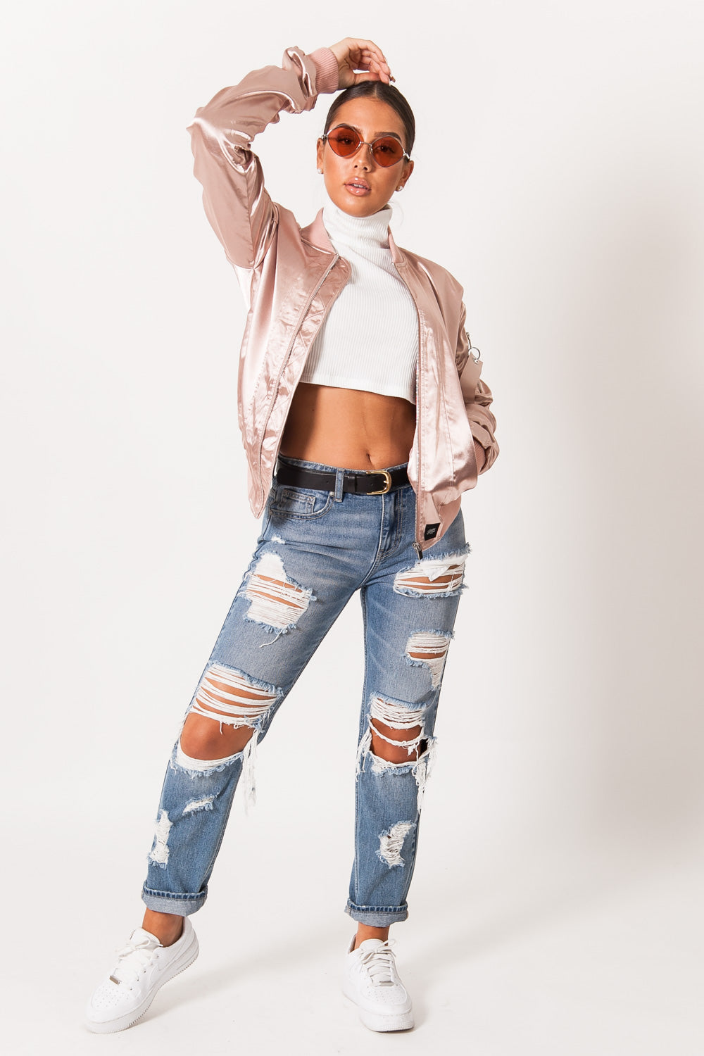 Sixth June - Bomber brillant Femme rose