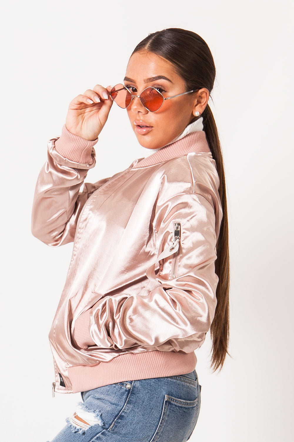 Sixth June - Bomber brillant Femme rose