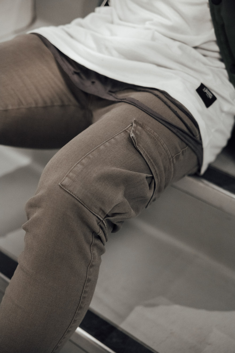 Sixth June - Jean cargo marron M2447HDE