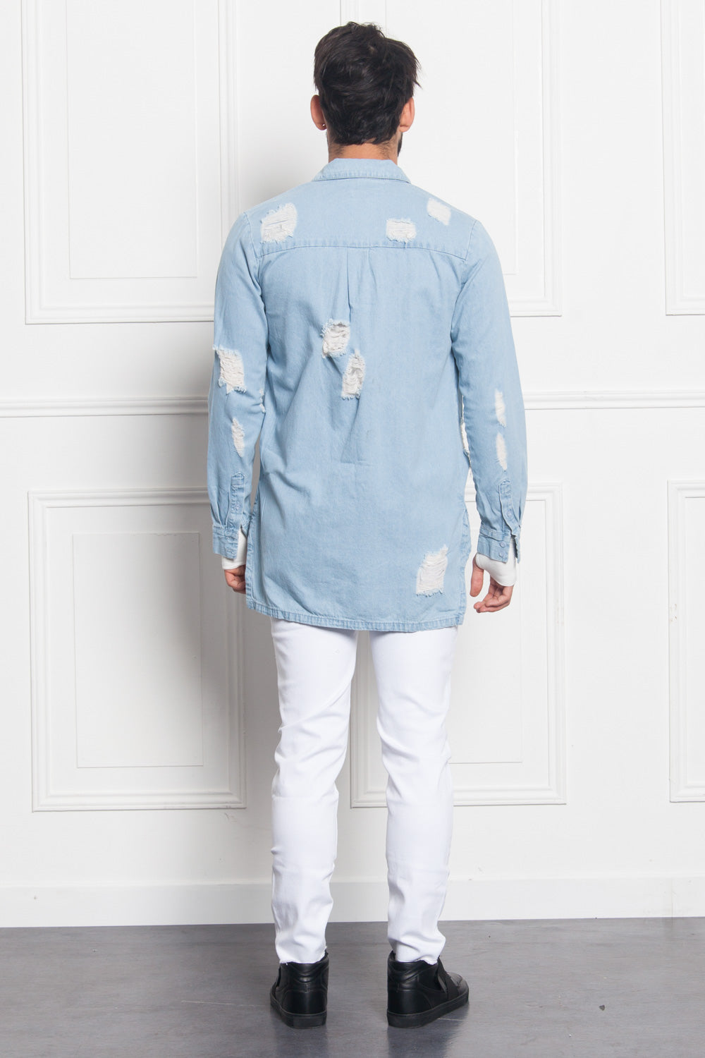 Sixth June - Denim crop denim white M2460HDE