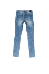 Sixth June – Enge, zerrissene Jeans mit Reißverschlüssen in Blau