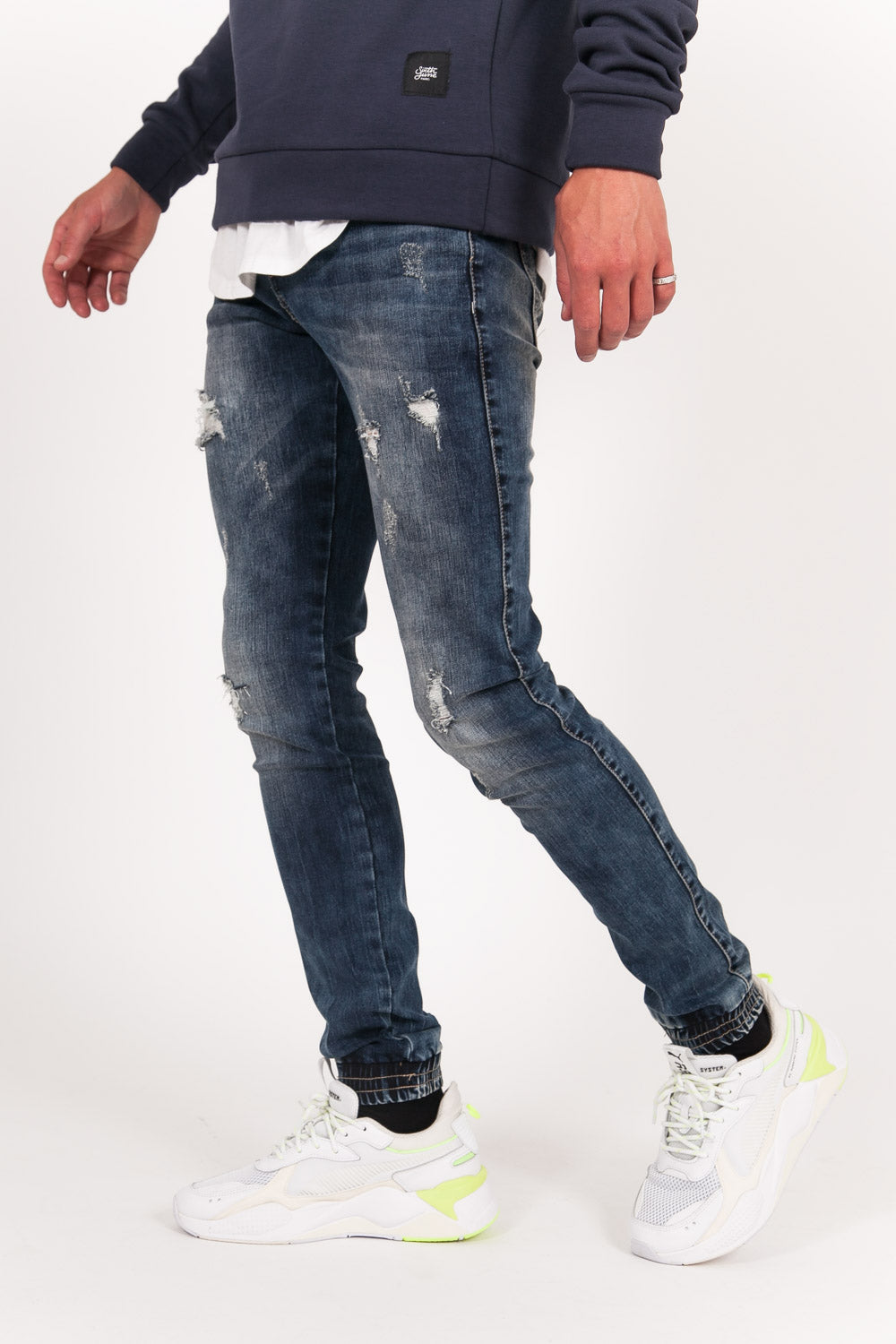 Sixth June - Jean slim destroy bleu M1912HDE