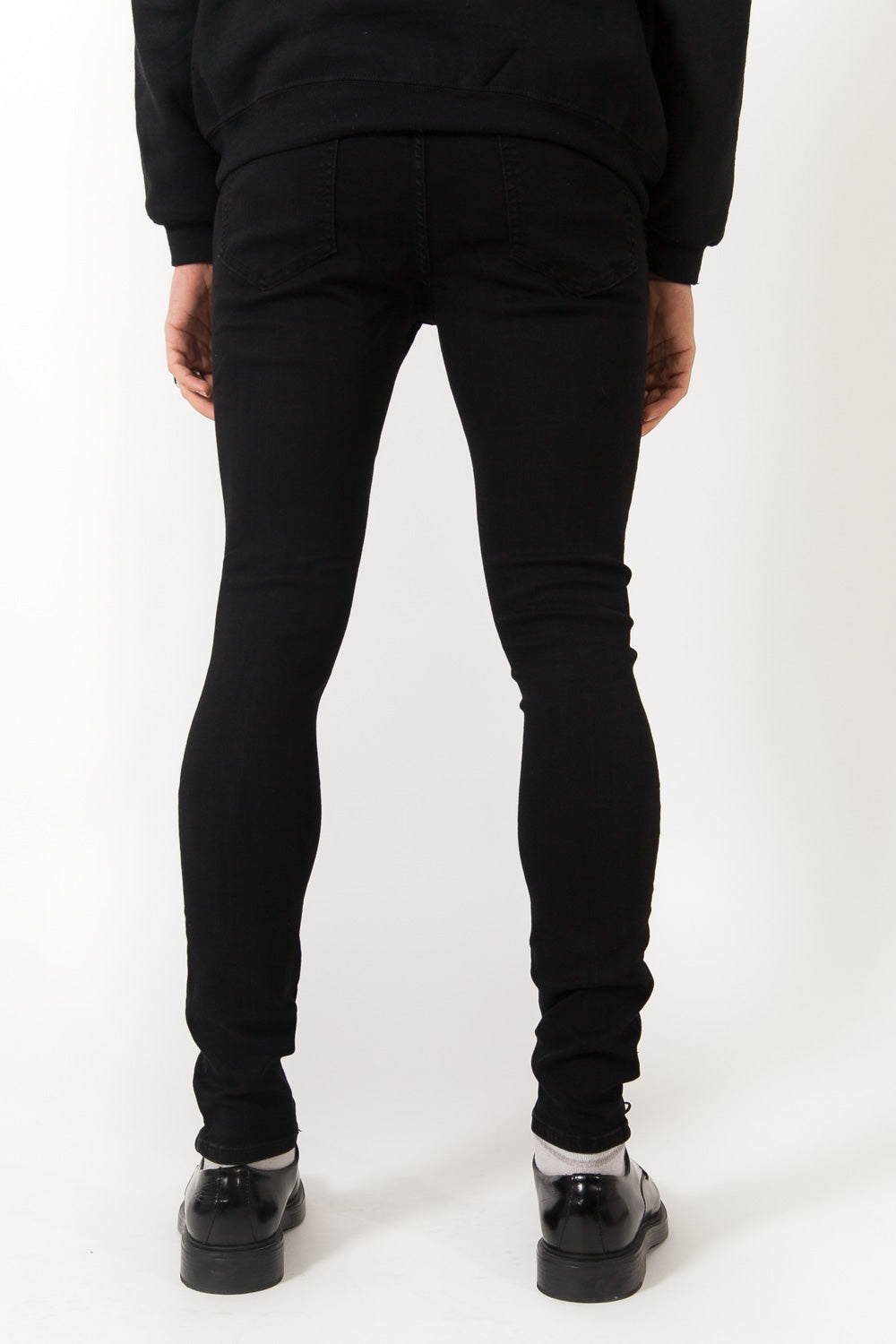 Sixth June - Jean imprimés déchirures noir