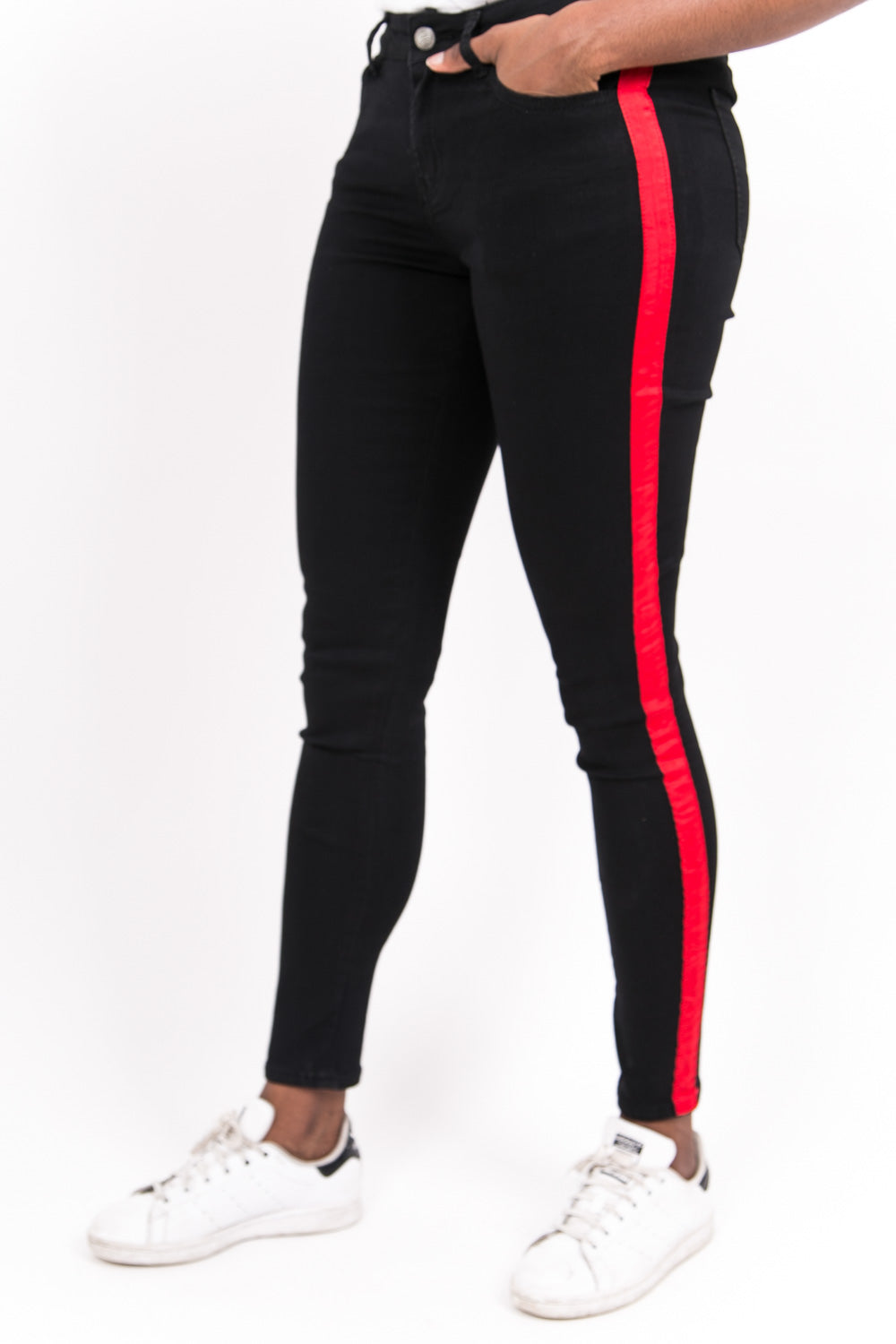 Sixth June - Jean bandes noir rouge