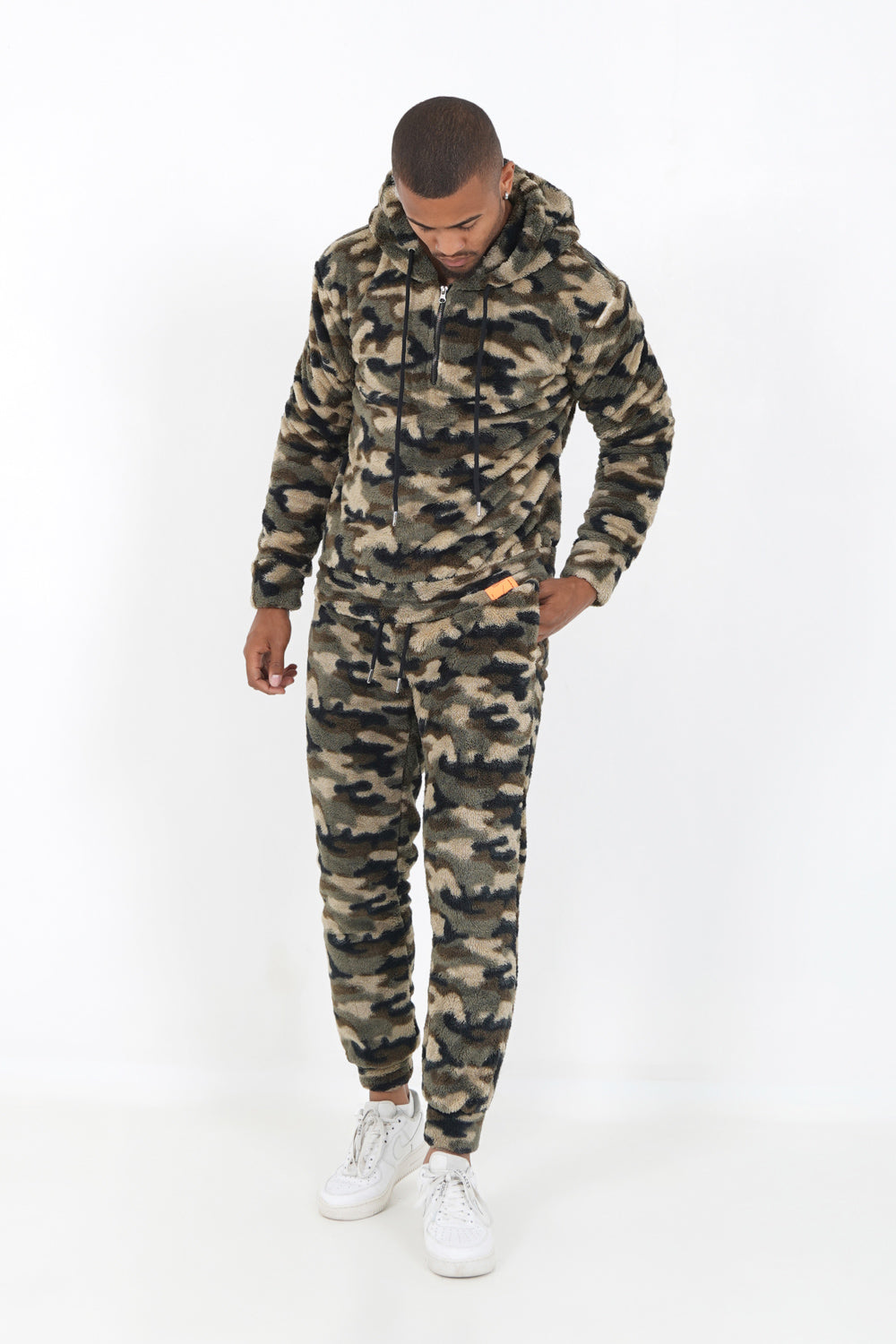 Sixth June - Pantalon camouflage polaire Vert kaki