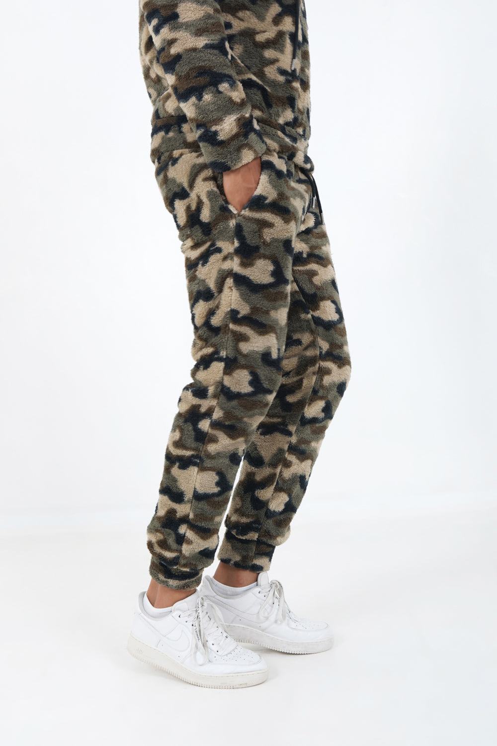 Sixth June - Pantalon camouflage polaire Vert kaki