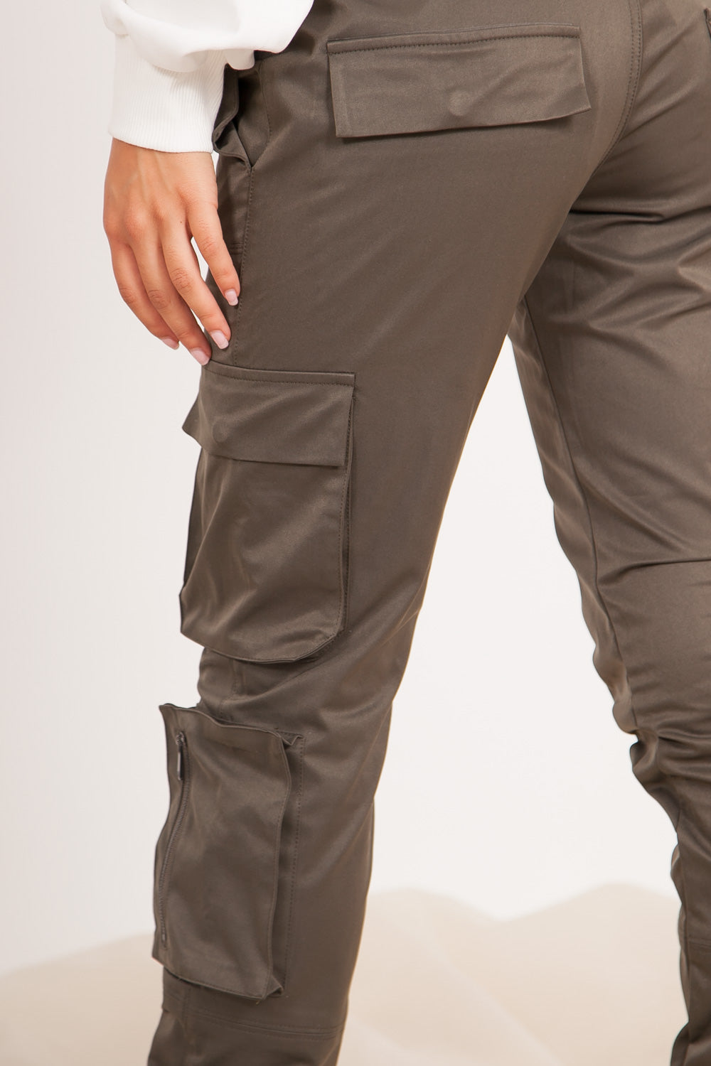 Sixth June - Pantalon cargo zip kaki
