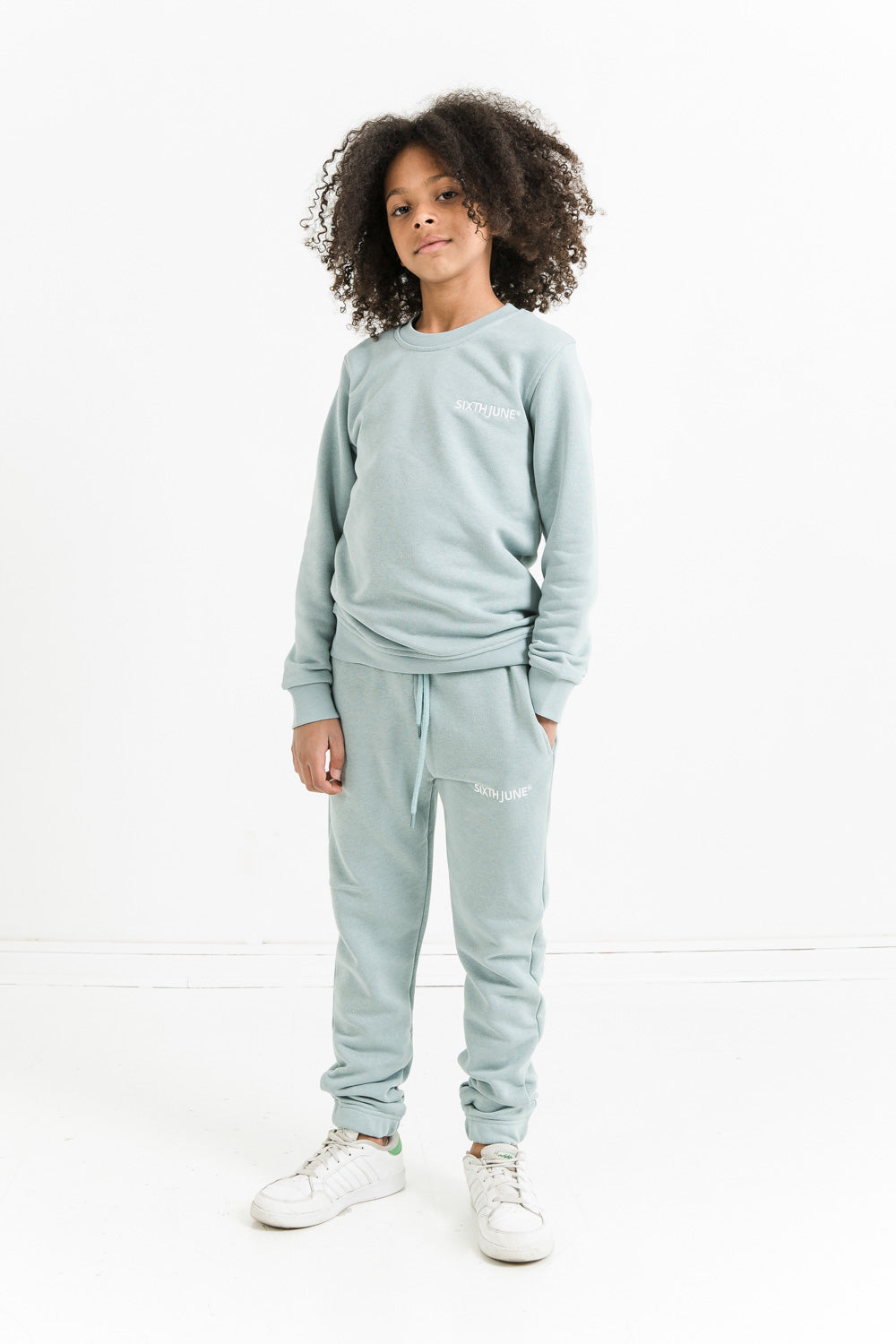 Sixth June - Jogging soft logo brodé junior Bleu