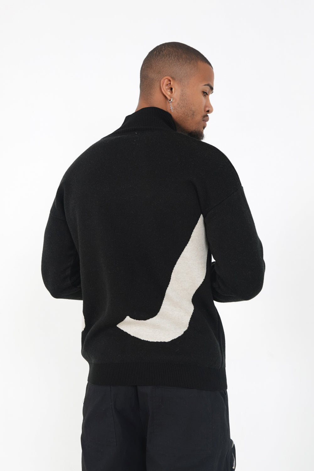 Sixth June - Pull maille logo asymétrique Noir