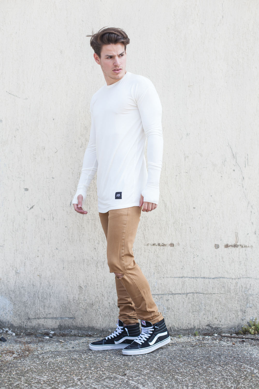 Sixth June - T-shirt long manches longues blanc 1878C