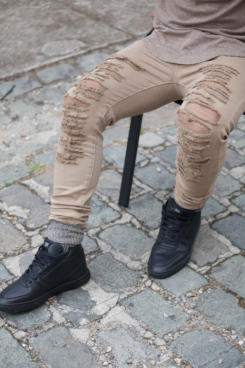 Sixth June - Jean destroy beige M1907HDE