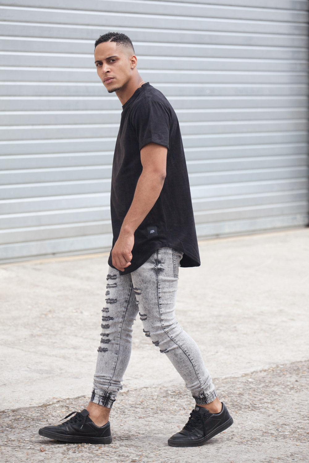 Sixth June - Jean destroy délavé gris M1921HDE