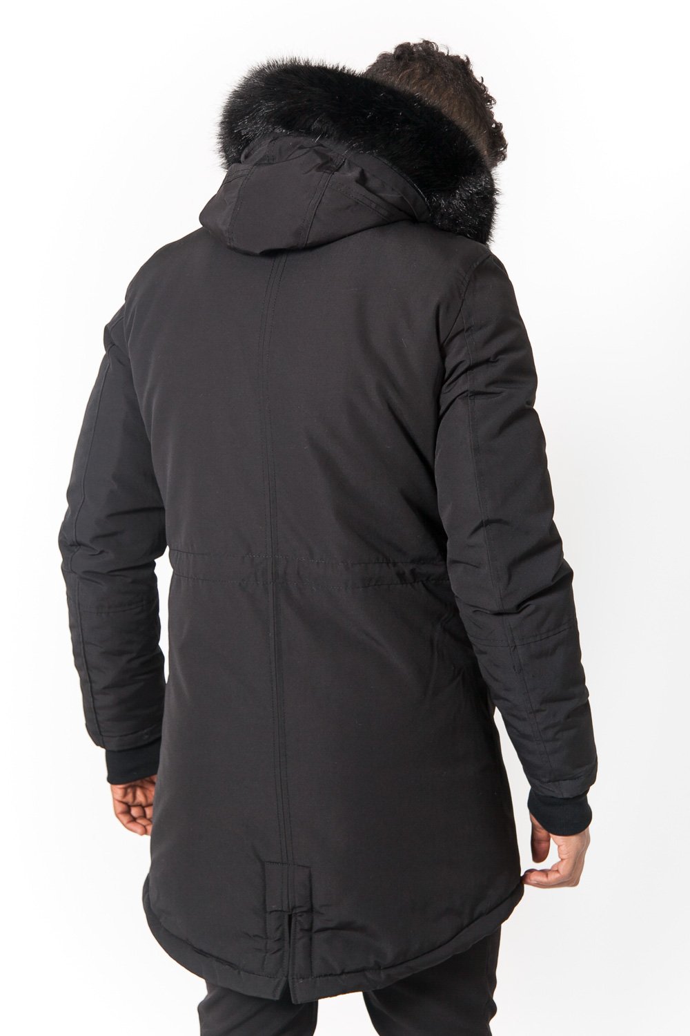 Sixth June - Parka nylon doublure fourrure noir