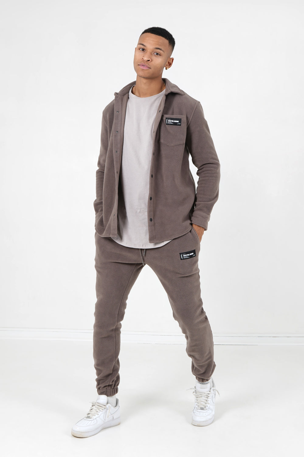 Sixth June - Chemise polaire poche Marron