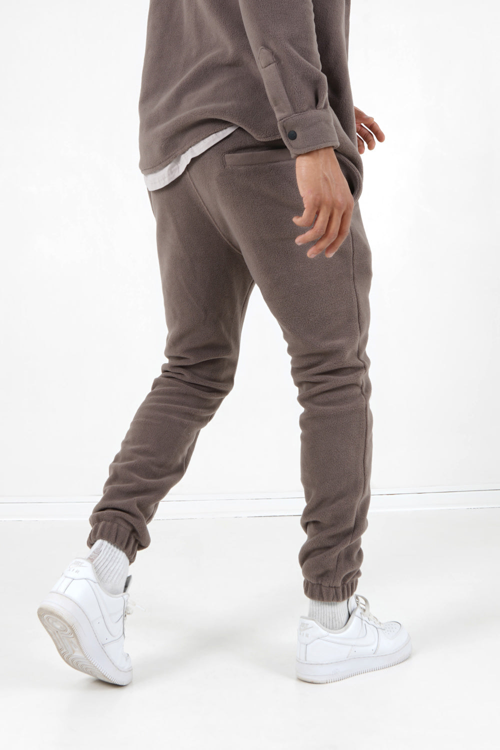 Sixth June - Jogging polaire logo Marron clair