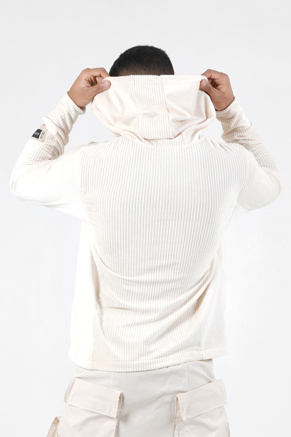 Sixth June - Sweat capuche velours Beige