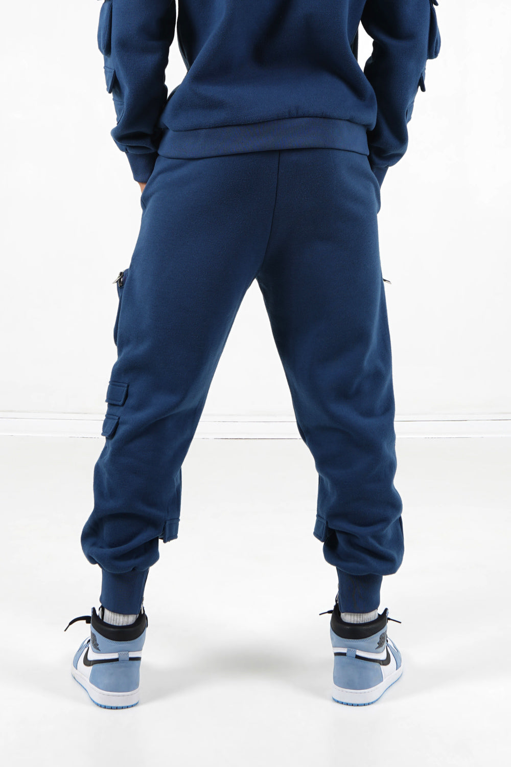 Sixth June - Jogging cargo poches zip Bleu foncé