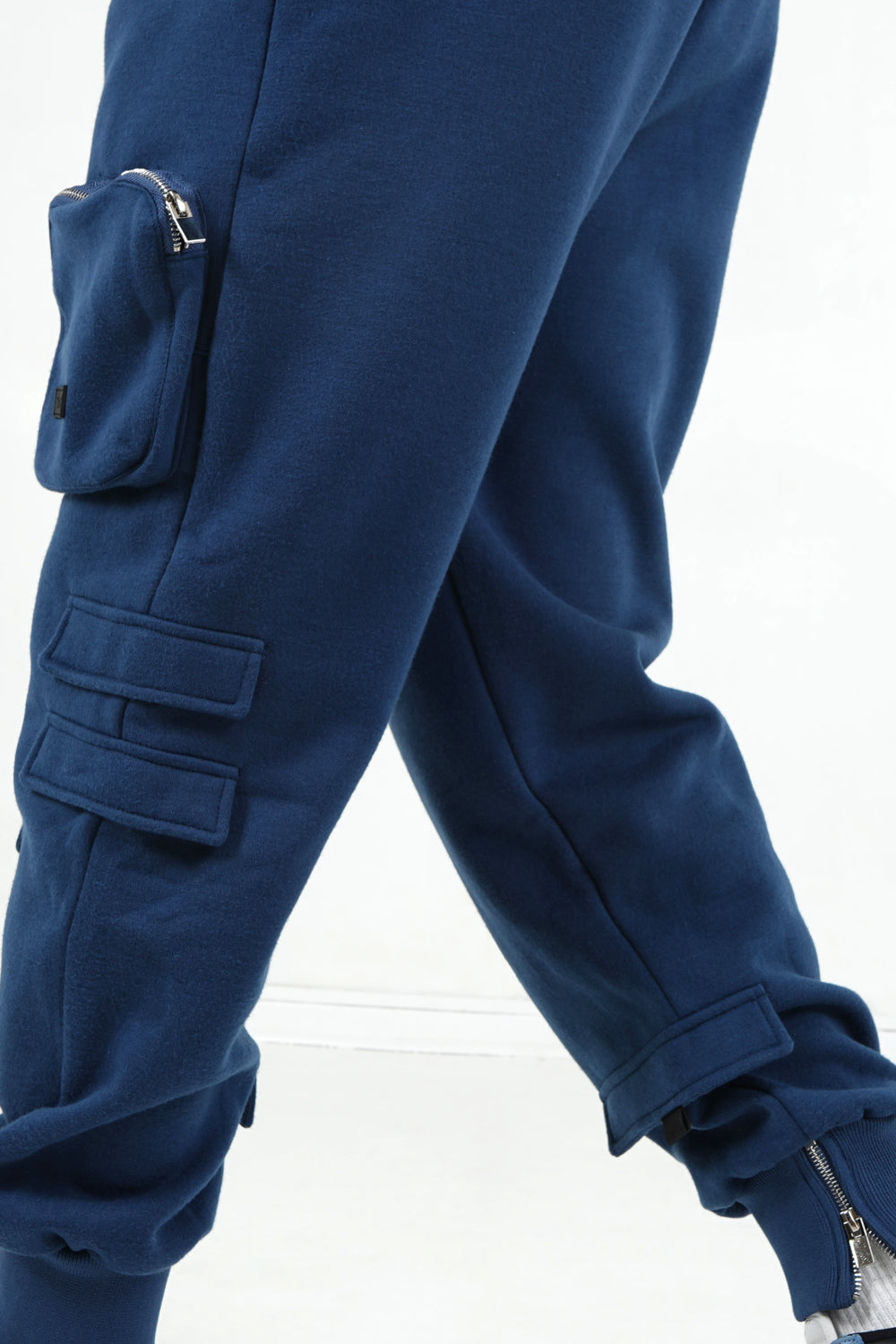Sixth June - Jogging cargo poches zip Bleu foncé