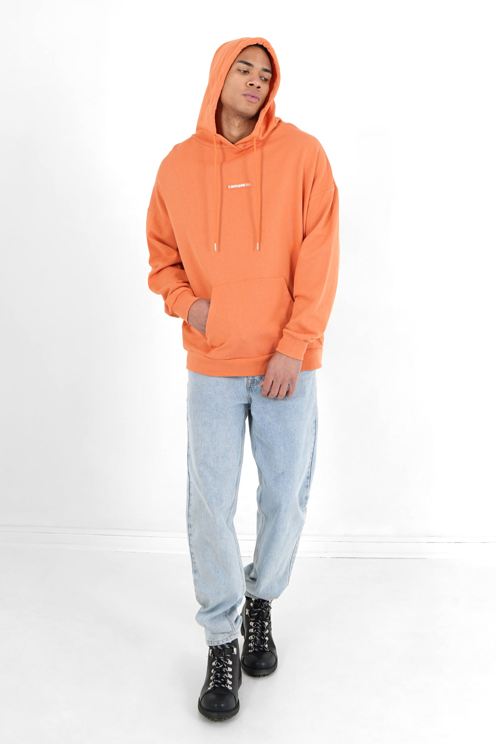 Sixth June - Sweatshirt grand logo Orange foncé