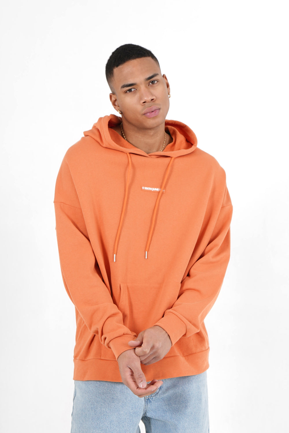 Sixth June - Sweatshirt grand logo Orange foncé