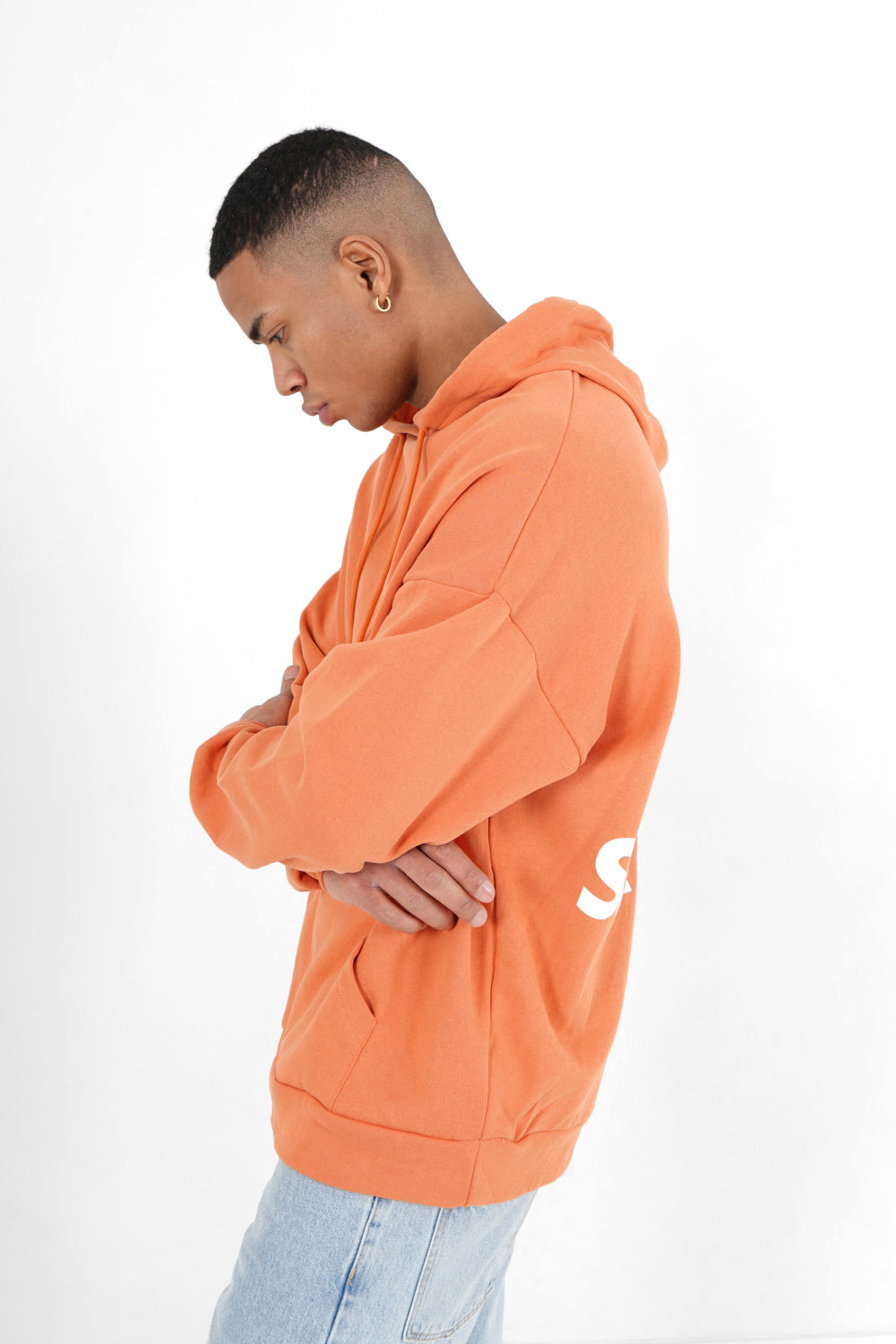 Sixth June - Sweatshirt grand logo Orange foncé