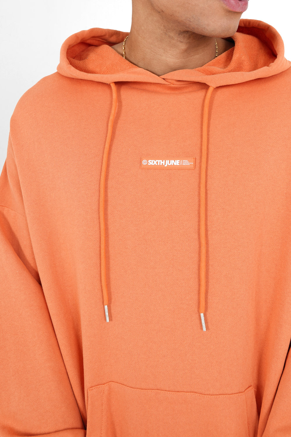 Sixth June - Sweatshirt grand logo Orange foncé