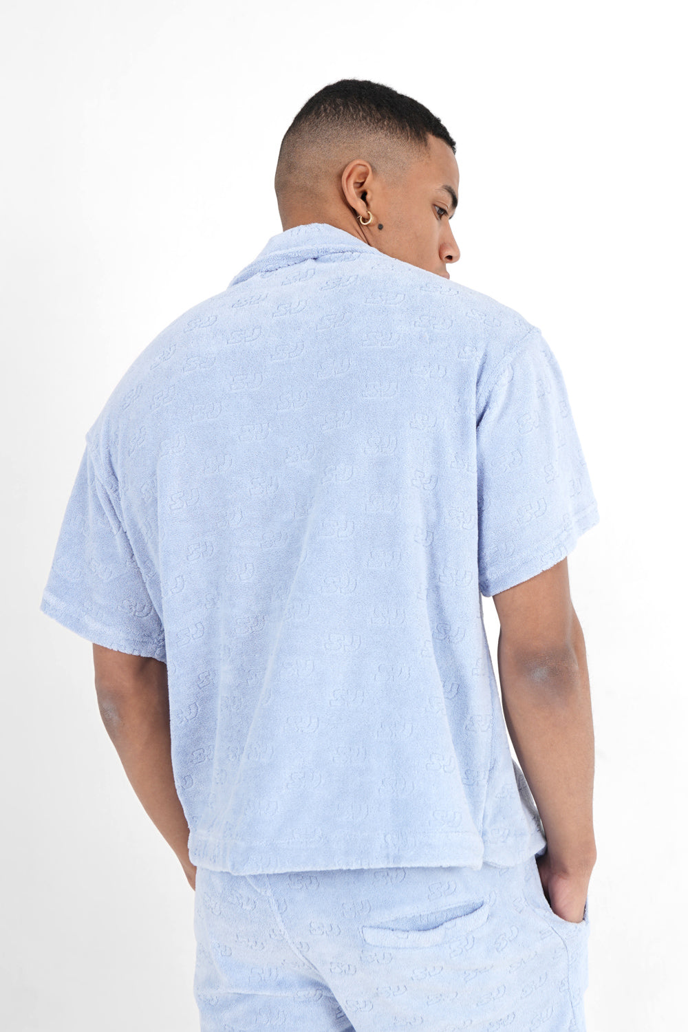 Sixth June - Chemise towel monogramme Bleu