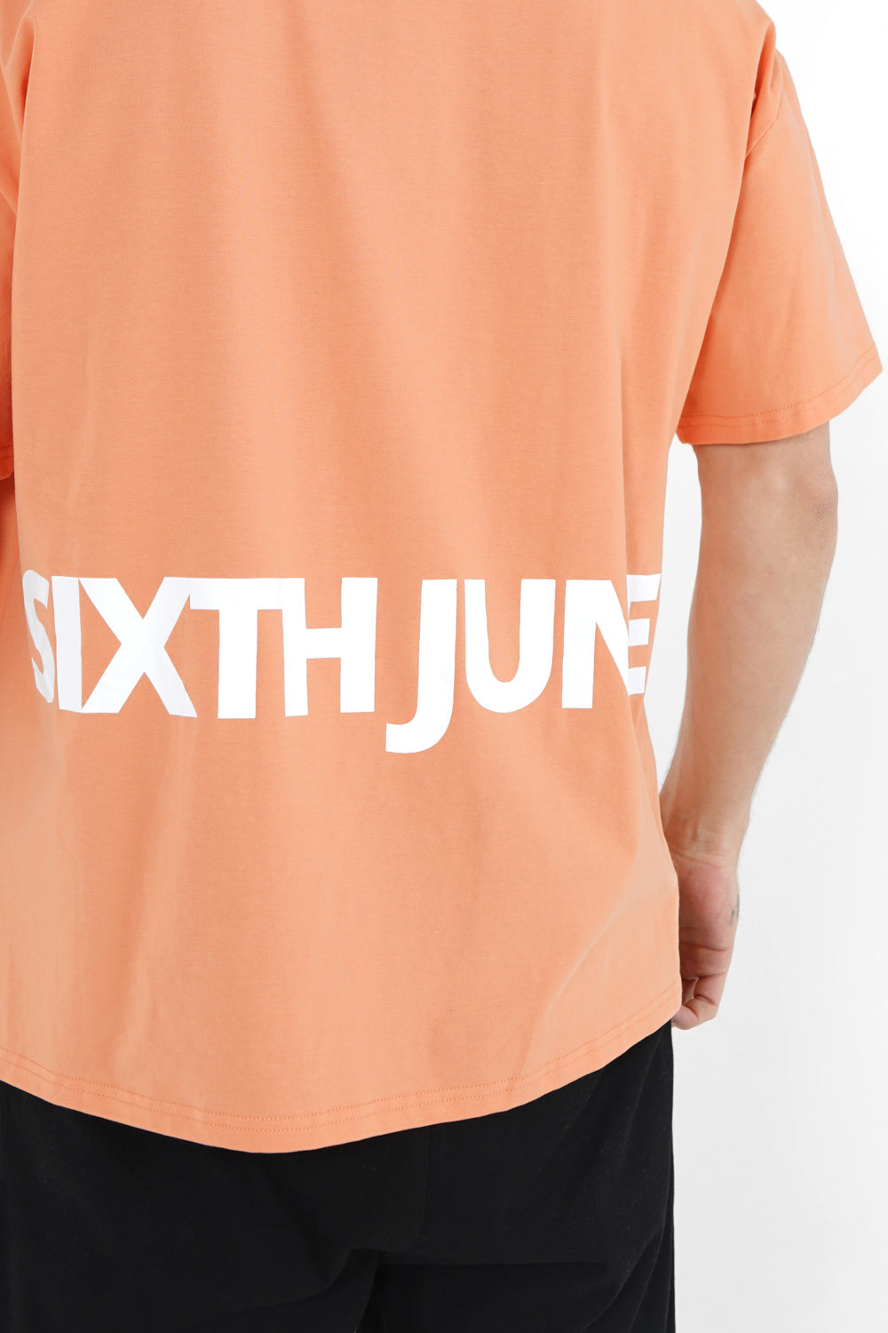Sixth June - T-shirt grand logo Orange