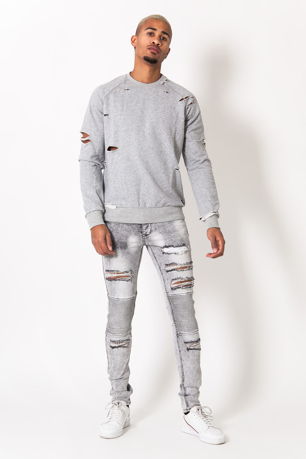 Sixth June - Sweat destroy gris 289AW