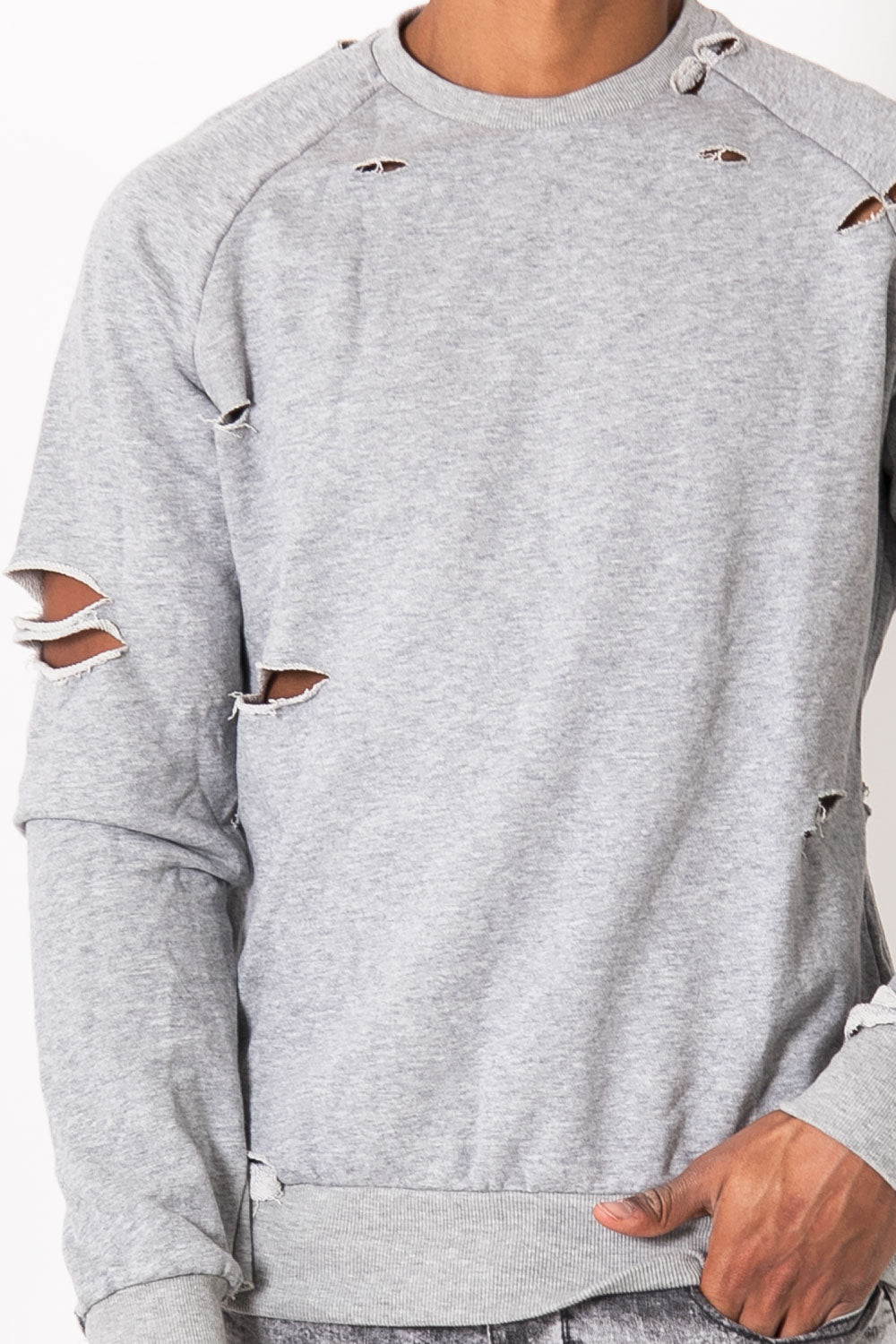 Sixth June - Sweat destroy gris 289AW