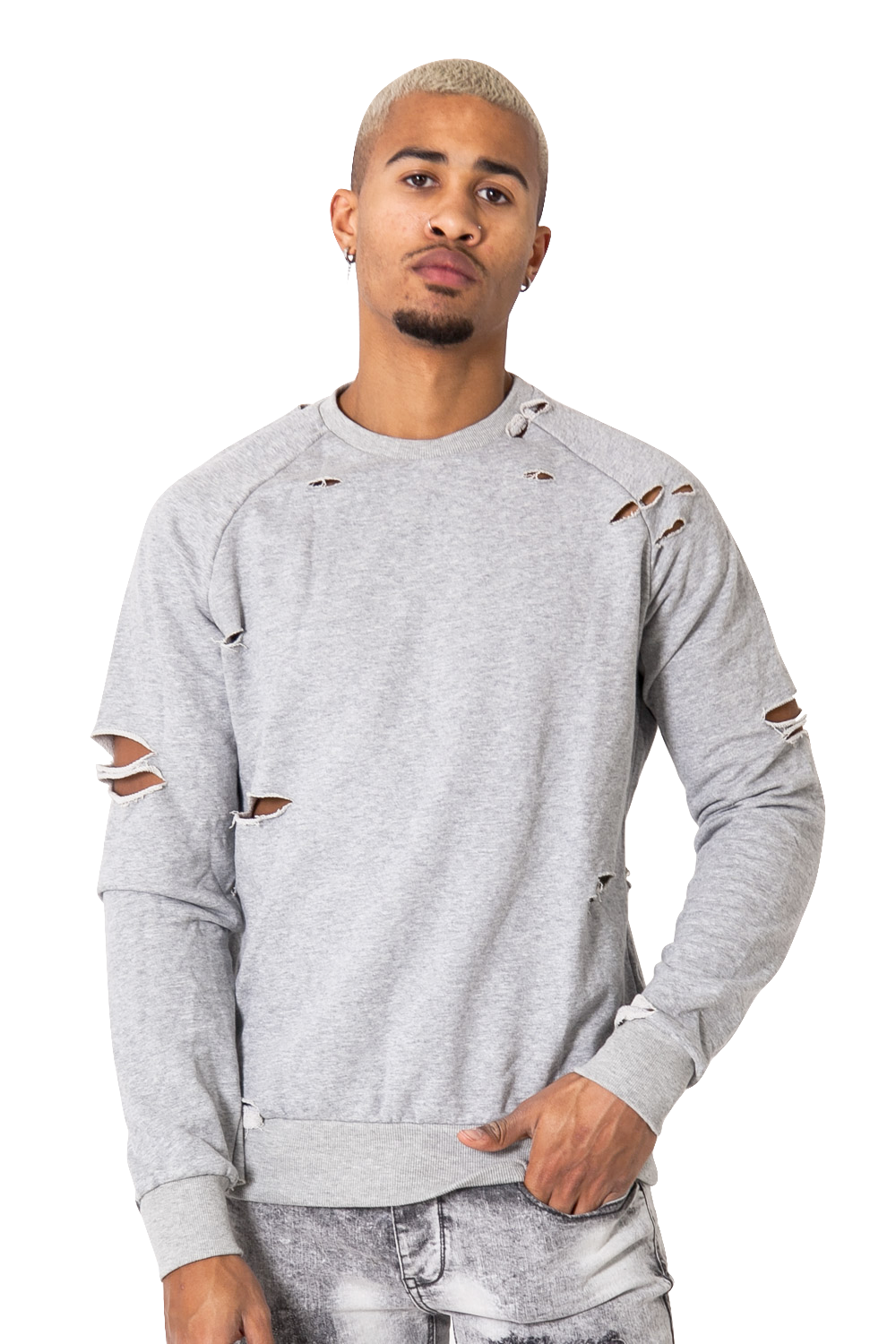 Sixth June - Sweat destroy gris 289AW