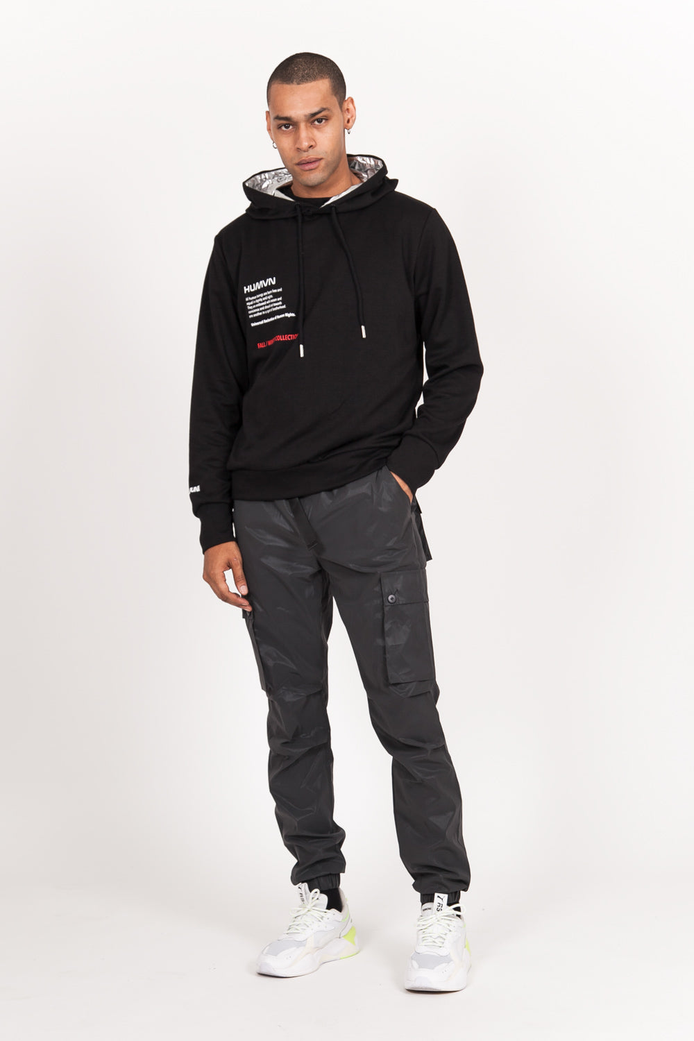 Sixth June - Sweat capuche aluminium human noir