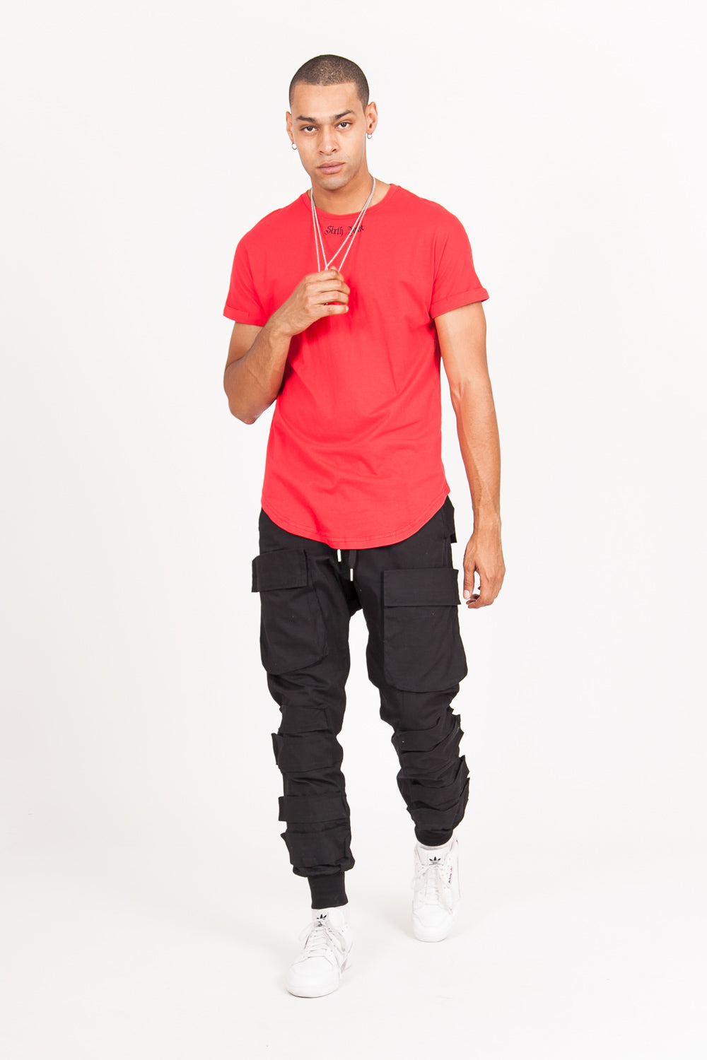 Sixth June - T-shirt gothique imprimé rouge