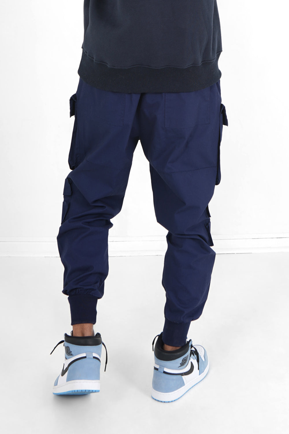 Sixth June - Pantalon cargo tactique poches Bleu foncé
