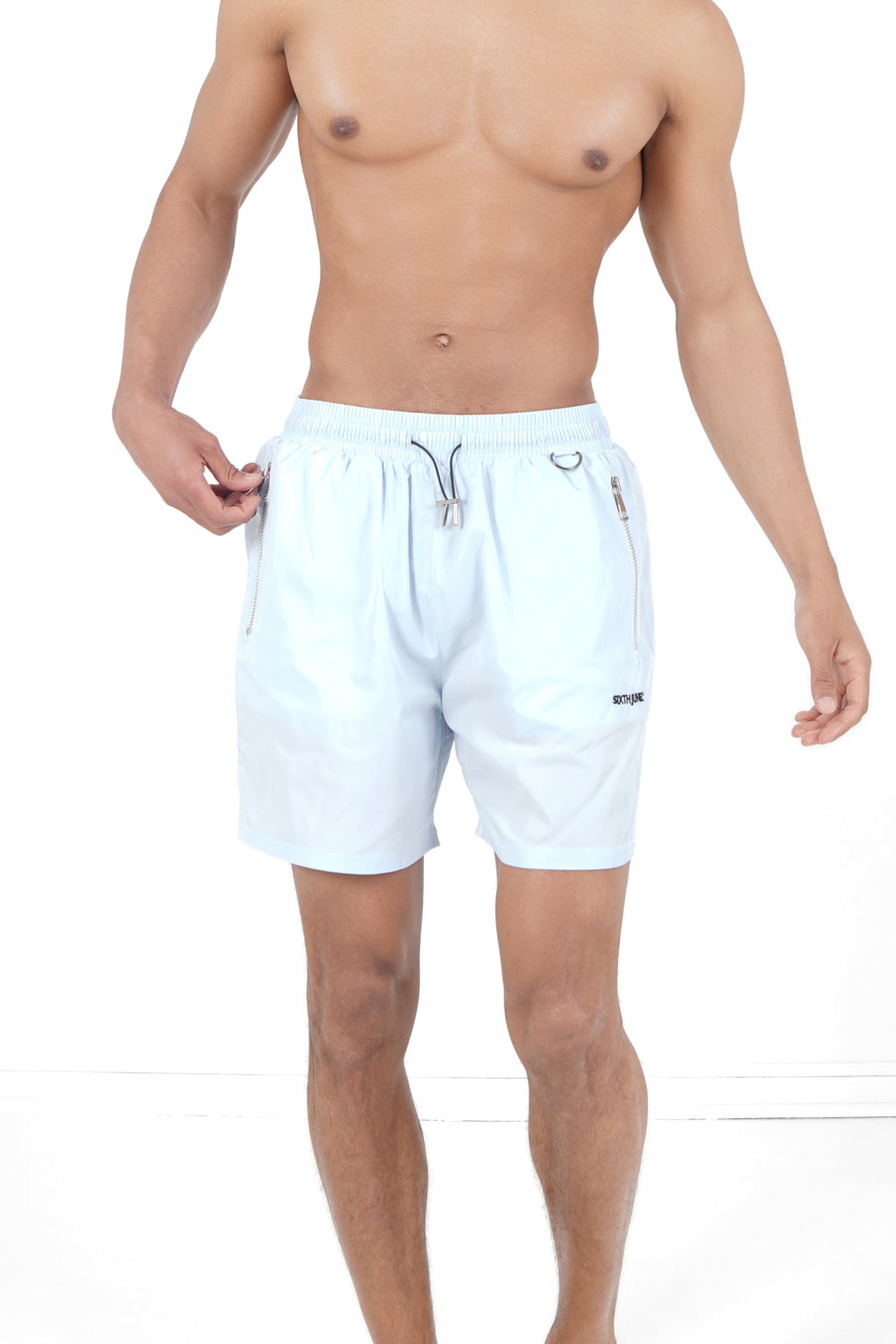 Sixth June - Short de bain poches Bleu clair