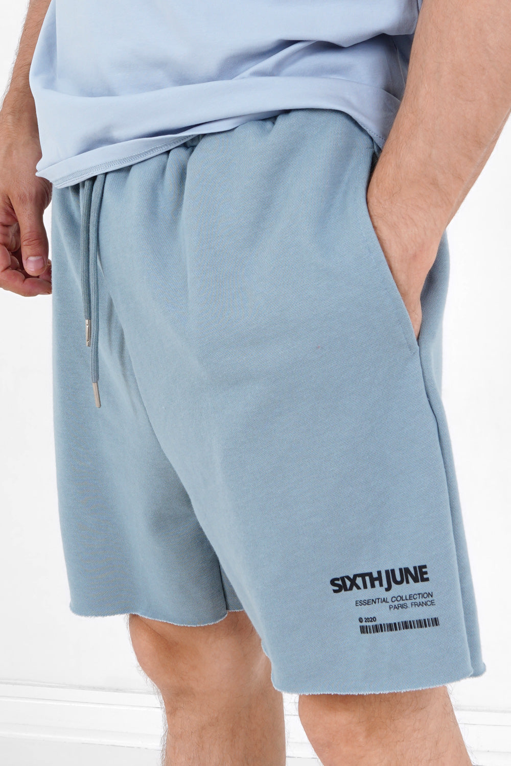 Sixth June - Short barecode bords francs Bleu